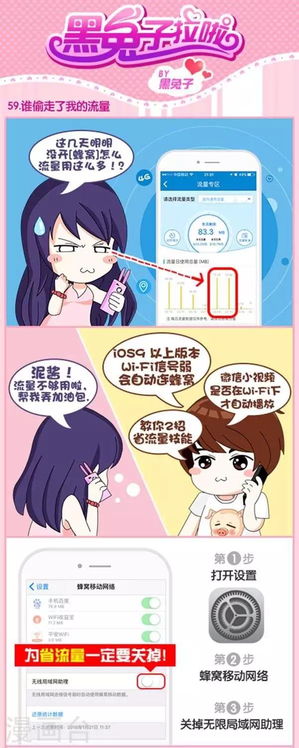 黑兔子拉啦 - 第59話  誰偷了我的流量 - 1