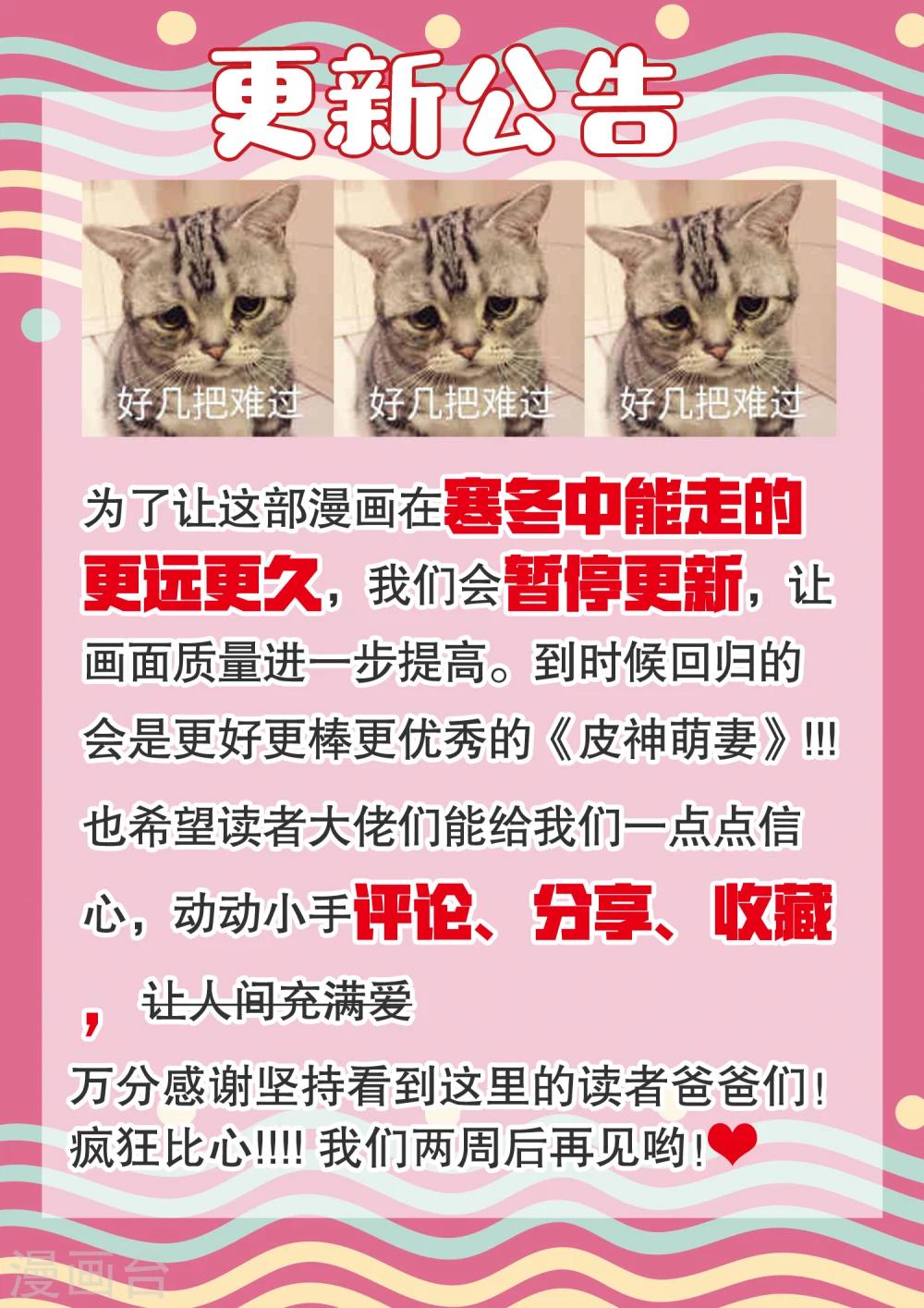 皮神萌妻有點綠 - 11月2日停更通知 - 1