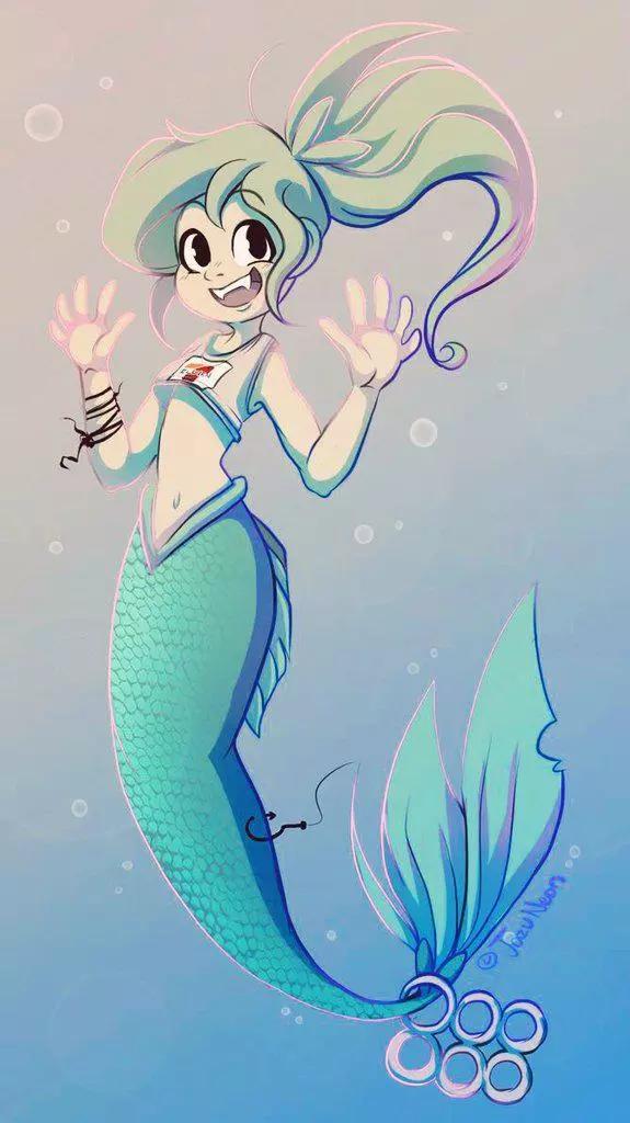 被海洋垃圾污染後的小美人魚 - 同人圖50 - 1