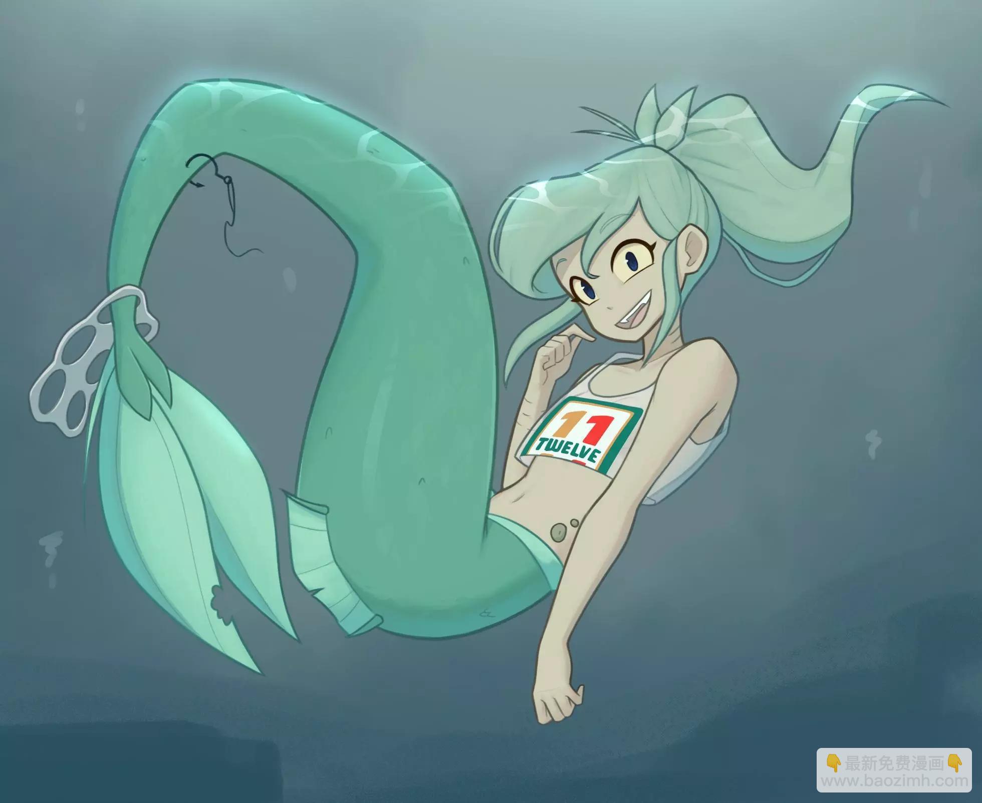被海洋垃圾污染後的小美人魚 - 同人圖125 - 1