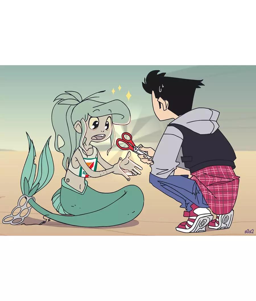 被海洋垃圾污染後的小美人魚 - 第21話 - 1