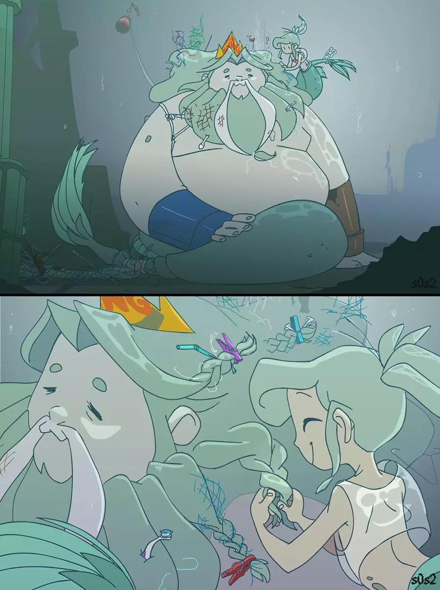 被海洋垃圾污染後的小美人魚 - 第35話 - 1