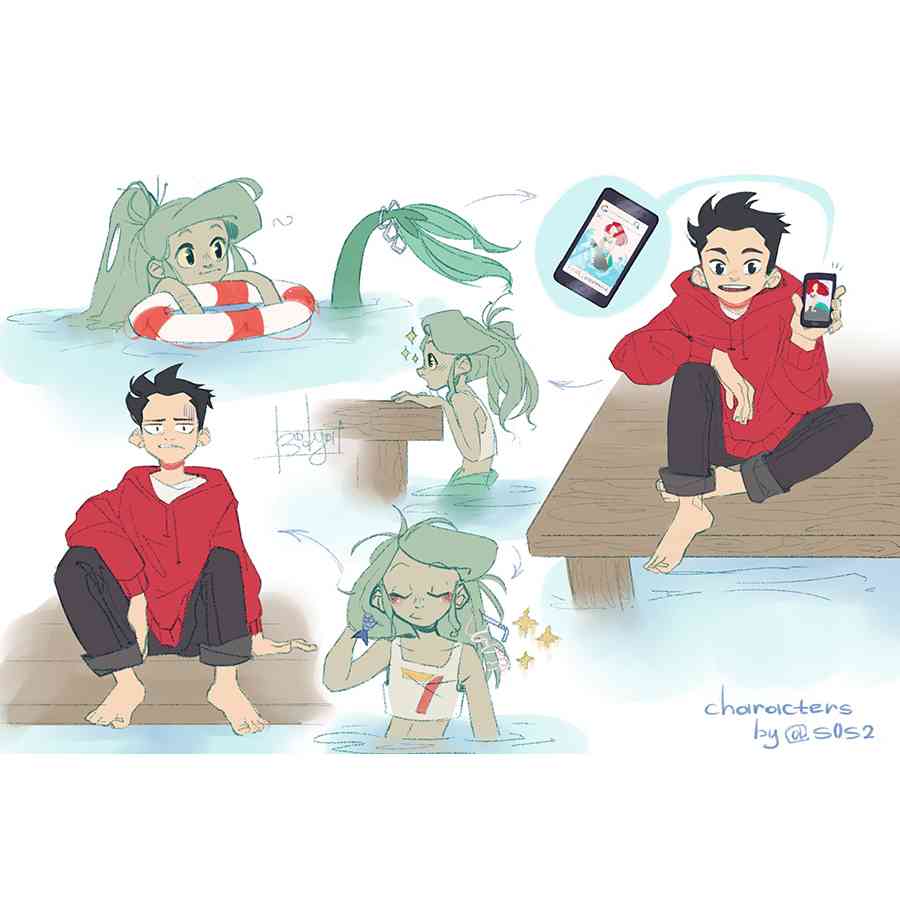 垃圾堆裡的小美人魚 - 同人圖48 - 1