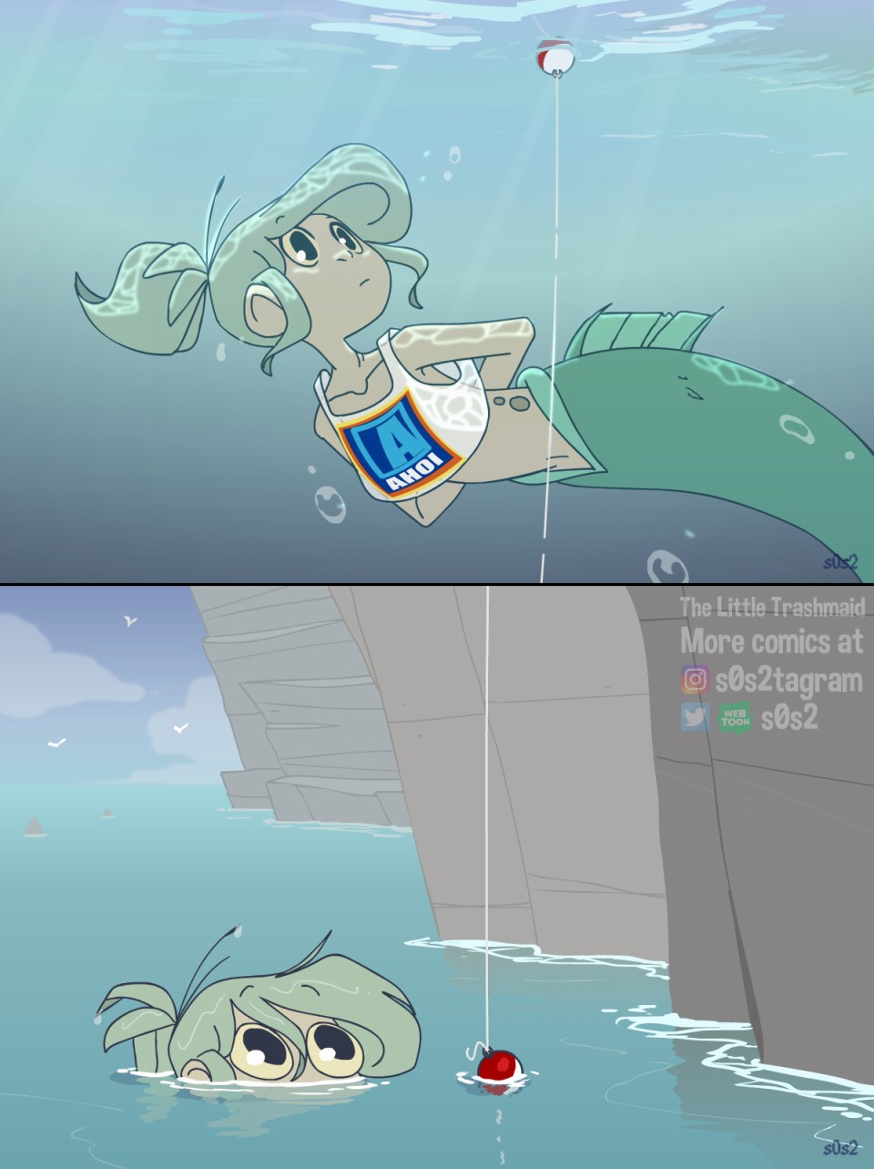 垃圾堆裡的小美人魚 - 同人圖27 - 2