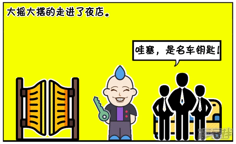 子陽簡筆畫 - 窮小子武洋買了一把跑車鑰匙 - 2