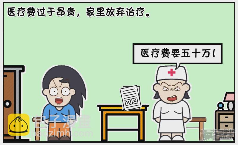 子陽簡筆畫 - 子陽的表哥因爲車禍，住進醫院 - 2